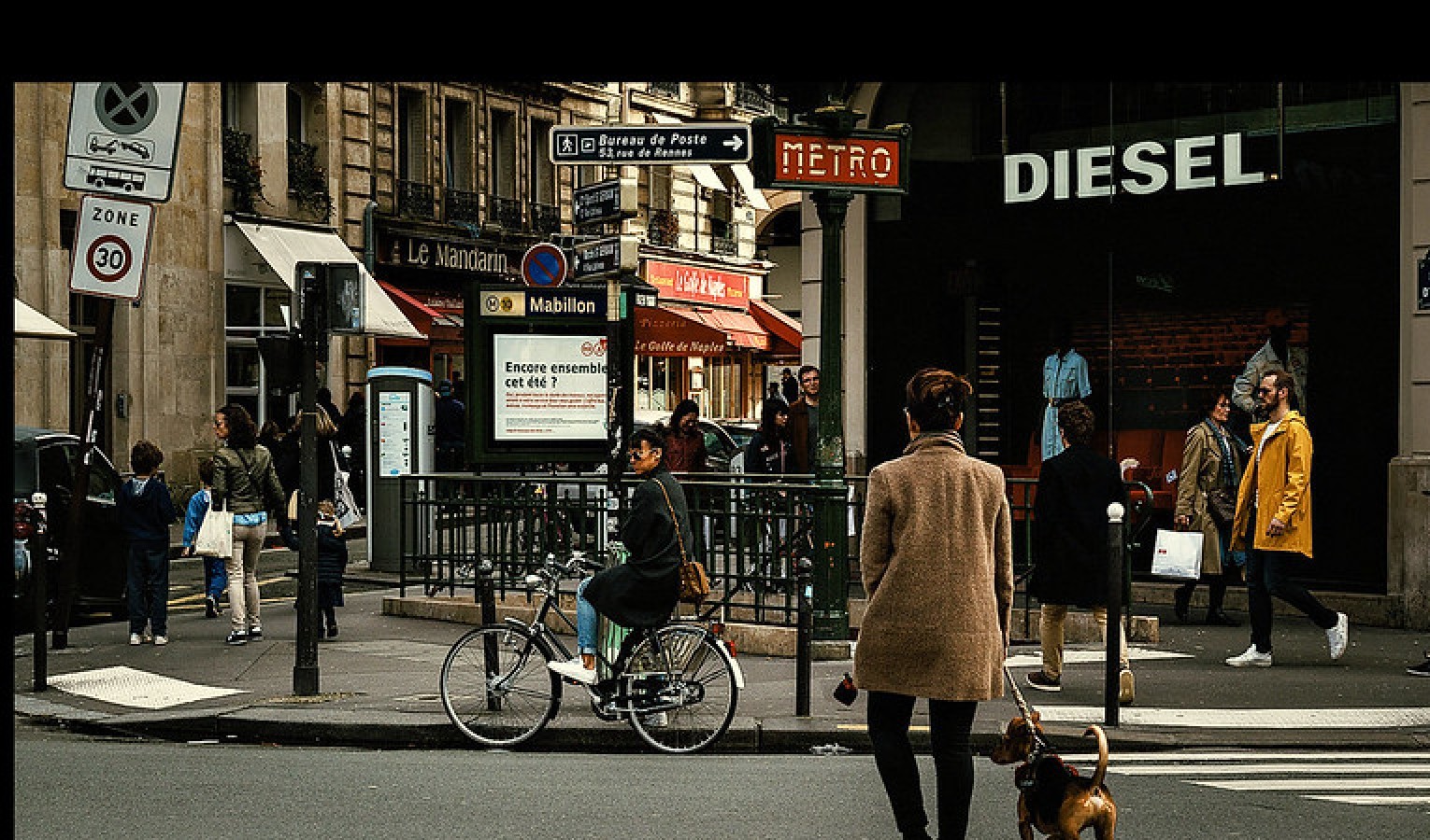 People in the streets of Paris
